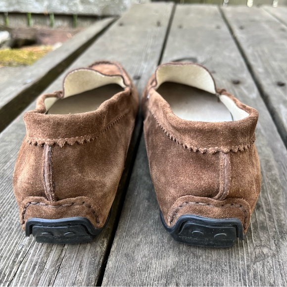 French Sole fs/ny Women’s Stella Suede Brown Moccasin Shoes Sz 39 - Picture 6 of 15
